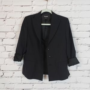 Emanuel Ungaro Black Pinstripe Blazer